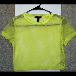 Forever 21 mesh crop top